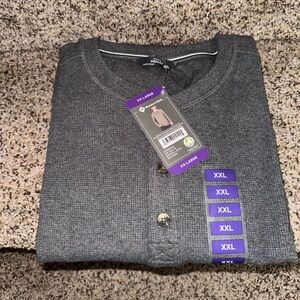Mens Thermal Henley Shirt